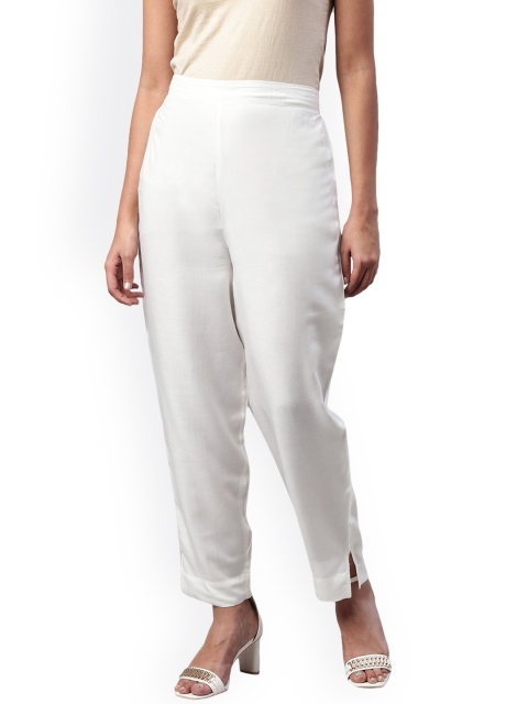 

KSUT Women White Trousers