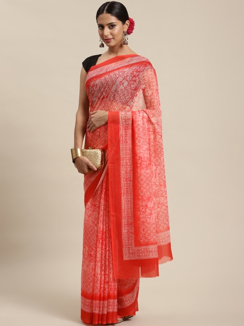 

LABEL AARNA Red Saree