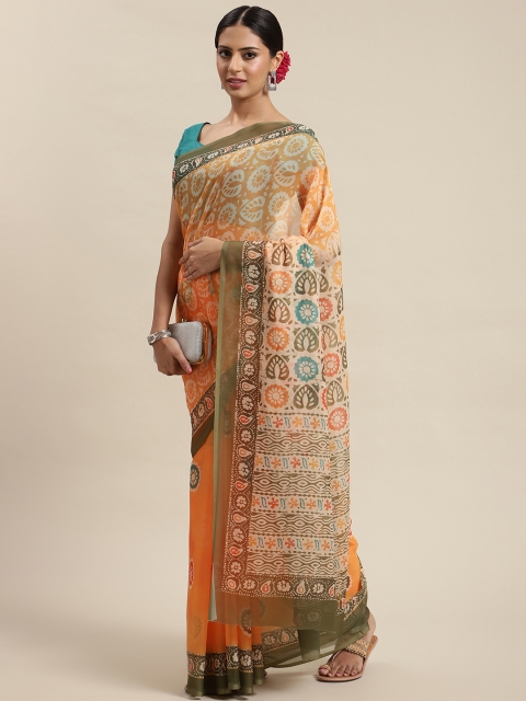 

LABEL AARNA Yellow Saree