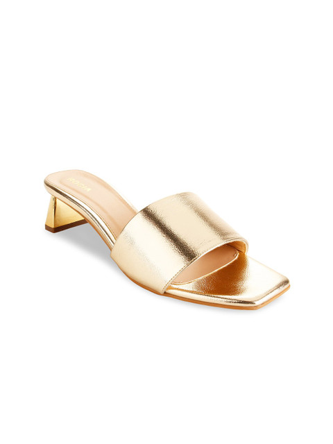 

Rocia Women Gold-Toned Comfort Sandals