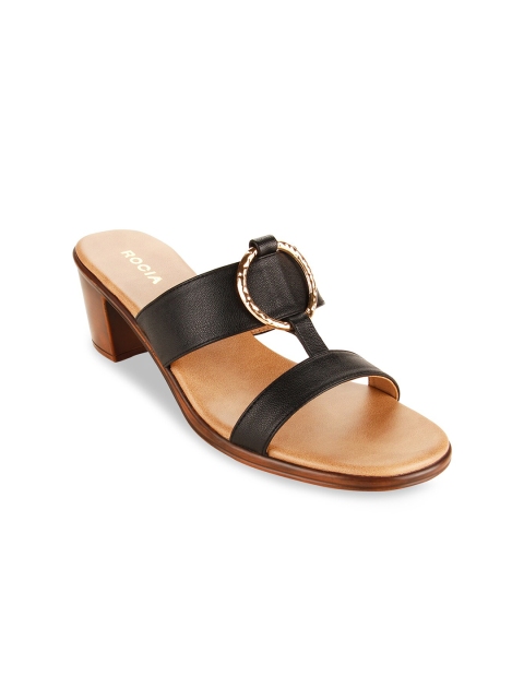 

Rocia Black Block Sandals