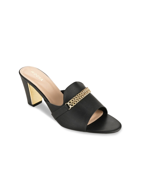 

Rocia Women Black Comfort Sandals