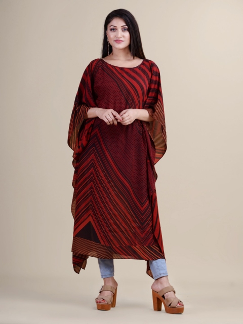 

Laa Calcutta Black Georgette Kaftan Maxi Dress