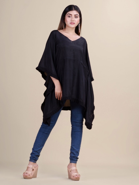 

Laa Calcutta Green Georgette Kaftan Dress
