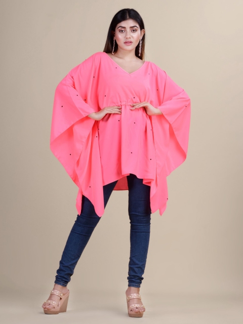 

Laa Calcutta Pink Georgette Kaftan Dress