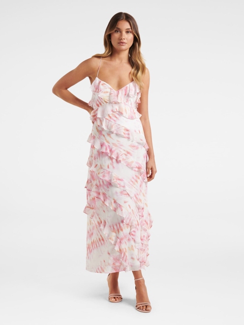 

Forever New White Floral Maxi Dress