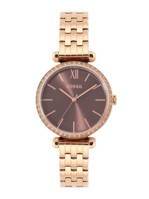 

Fossil Women Brown Stainless Steel Analogue Watch BQ3731