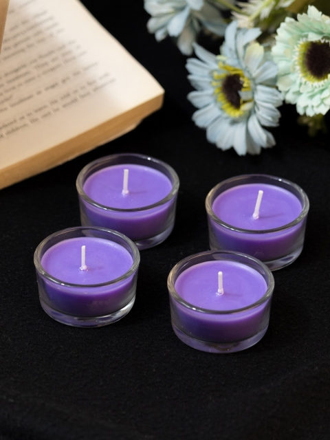 

MARKET99 Set Of 4 Violet Candles