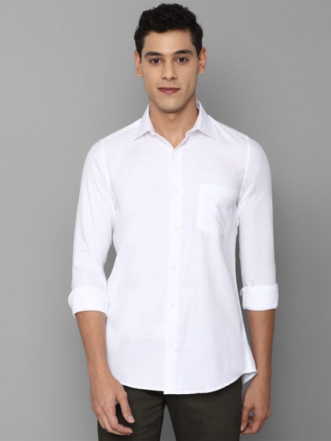 

Allen Solly Men White Slim Fit Casual Shirt 100% Cotton