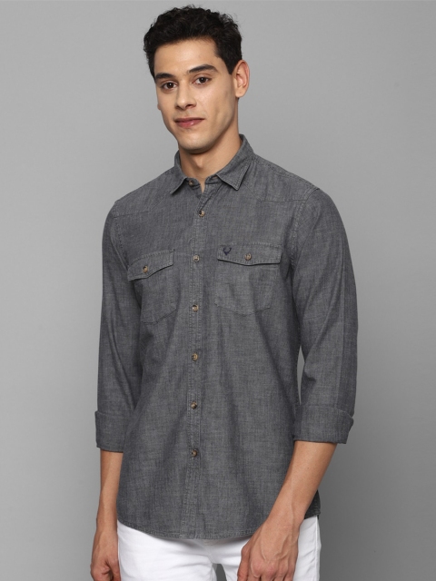 

Allen Solly Men Grey Casual Shirt with two Chest pockets