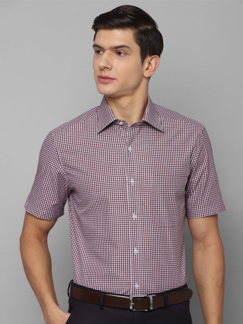 

Louis Philippe Men White Micro Checks Checked Formal Shirt 100% Cotton