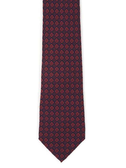 

Peter England Men Maroon & Navy Blue Printed Bow Tie
