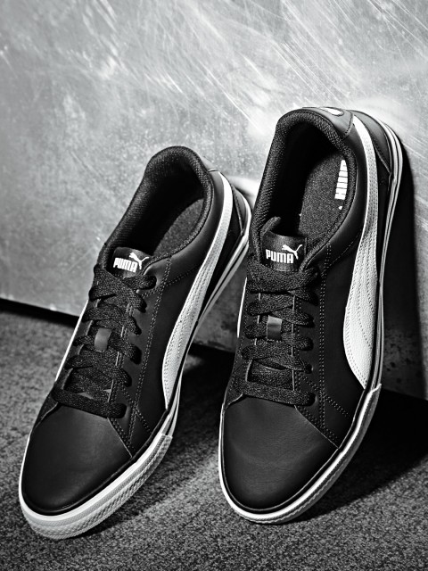 

Puma Men Black & White Court Point VULC v2 IDP Sneakers