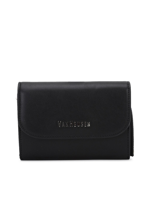 

Van Heusen Woman Women Black PU Two Fold Wallet