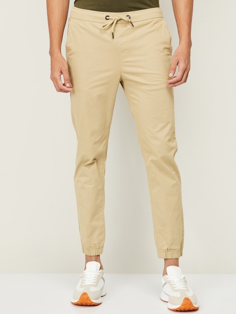 

Fame Forever by Lifestyle Men Beige Slim Fit Cotton Joggers