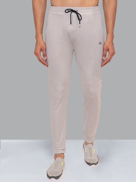 

AVOLT Men Grey Solid Slim-Fit Stretchable Running Athleisure Joggers