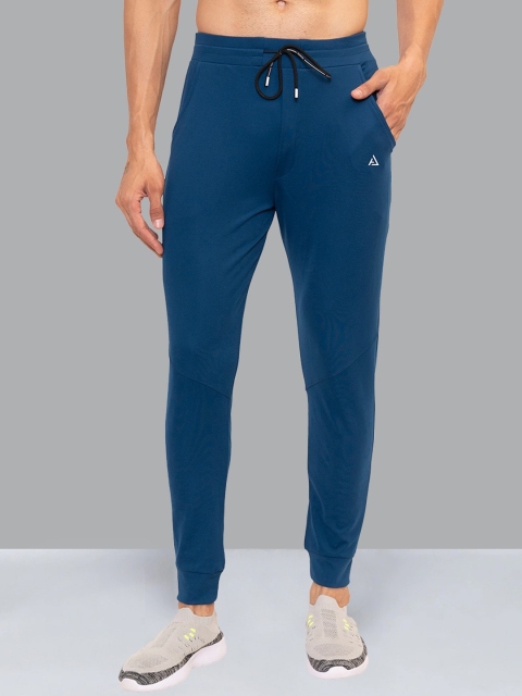 

AVOLT Men Blue Solid Cotton Slim-Fit Joggers