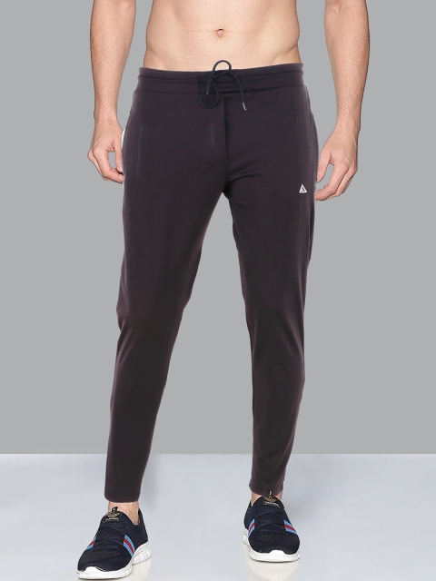 

AVOLT Men Black Solid Slim Fit Cotton Track Pant