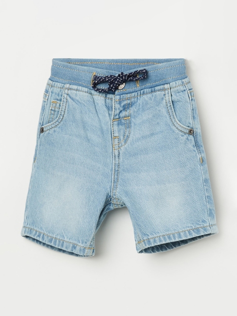

Juniors by Lifestyle Boys Blue Washed Cotton Denim Shorts