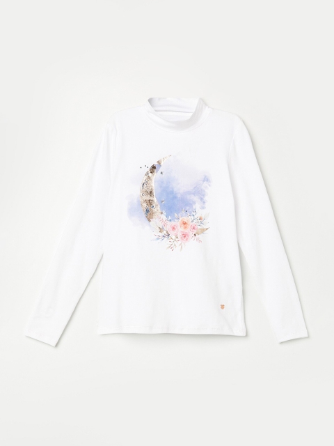 

Bossini Girls White Graphic Print Top