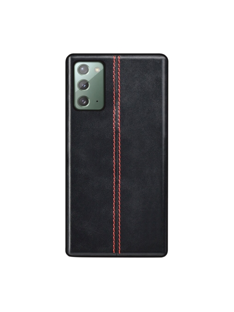 

TREEMODA Black Leather Samsung Galaxy Note 20 Back Case