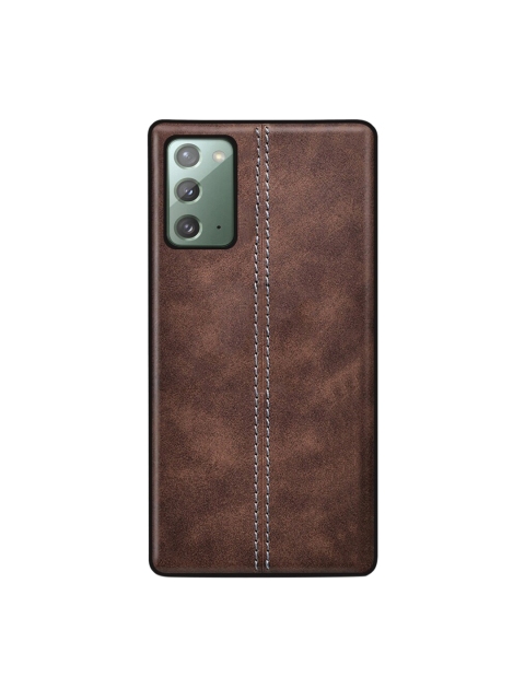 

TREEMODA Brown Leather Back Case For Samsung Galaxy Note 20
