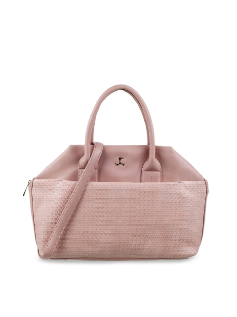 

Mochi Pink Textured Structured Handheld Bag