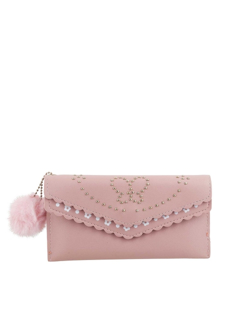 

WALKWAY by Metro Pink Embellished Envelope Clutch