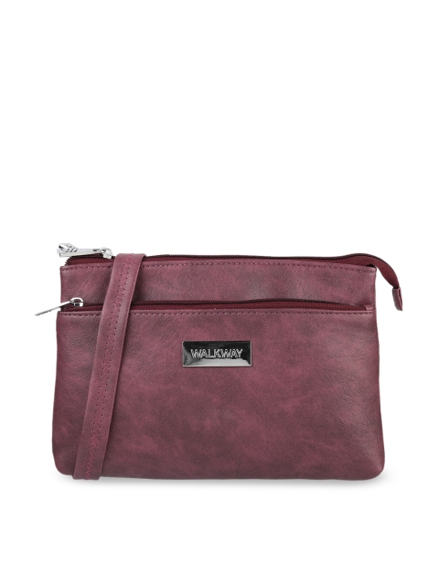 

WALKWAY by Metro Purple Structured Handheld Bag