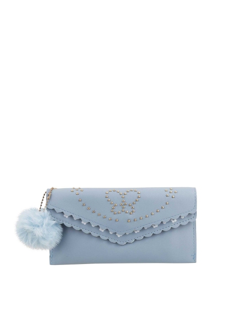

WALKWAY Blue Embellished Envelope Clutch