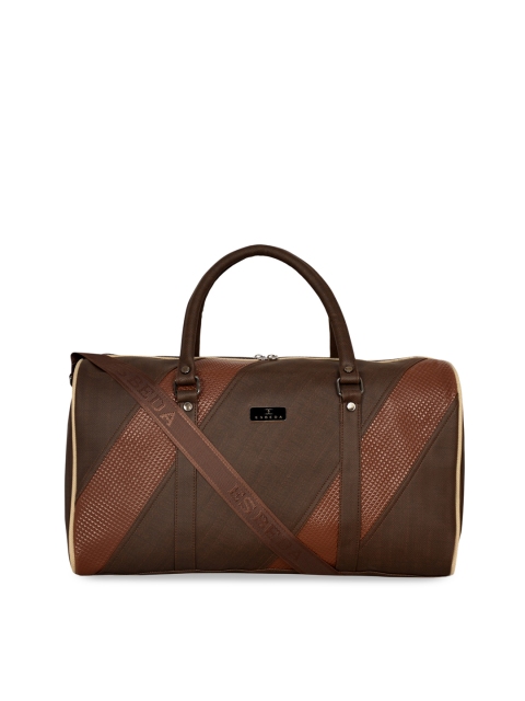 

ESBEDA Men Brown Solid Traveler Duffel Bag