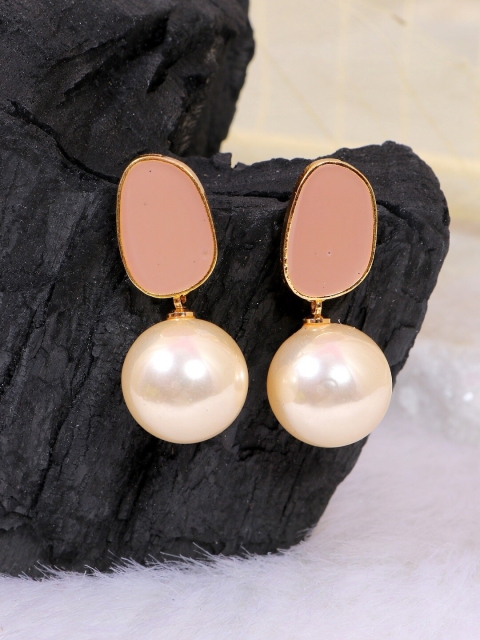 

Crunchy Fashion White Contemporary Drop Earrings