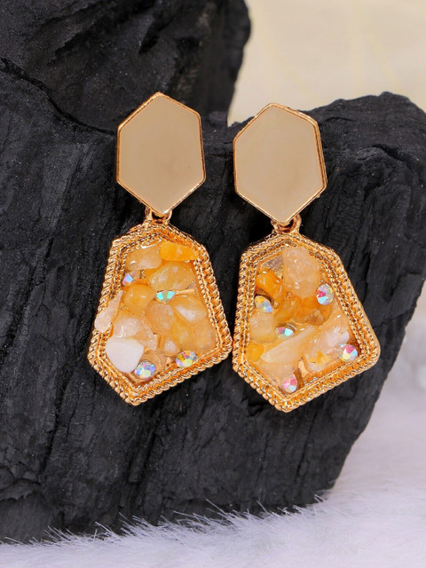 

Crunchy Fashion Brown Contemporary Drop Earrings