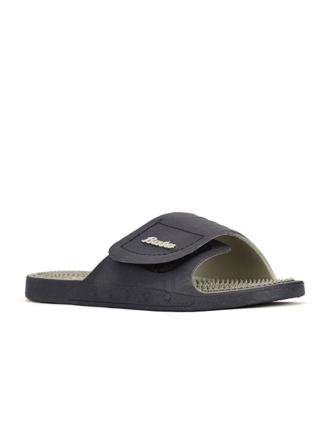 

Sandak by Bata Men Blue Solid Sliders