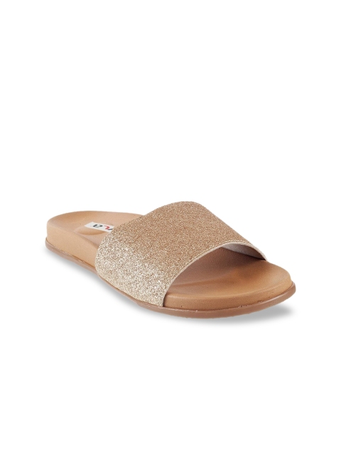 

Zyla Women Gold-Toned Open Toe Flats