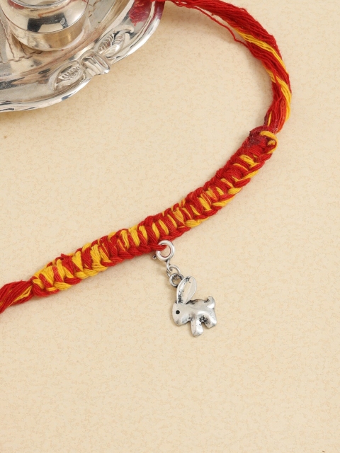 

ADORN by Nikita Ladiwala Unisex Silver Rakhi