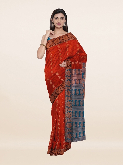 

Pothys Women Rust Sarees