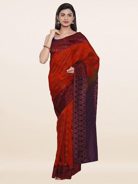 

Pothys Women Orange Sarees