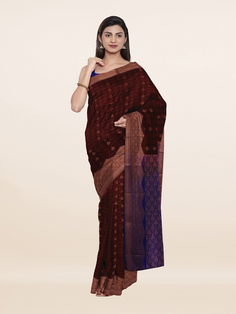 

Pothys Maroon Woven Design Sarees