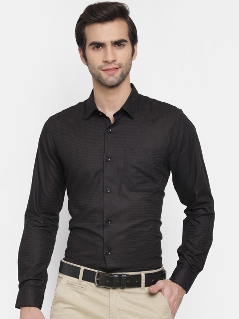 

cape canary Men Black Formal Shirt