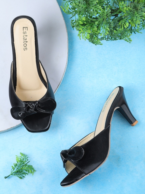 

ESTATOS Women Black Sandals