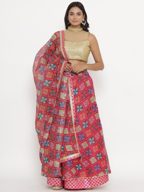 

Kesarya Pink & Purple Embellished Ready to Wear Lehenga & Unstitched Blouse With Dupatta