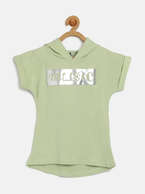 

V2 Value & Variety Green Print Extended Sleeves Top