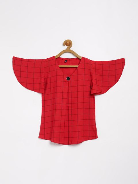 

V2 Value & Variety Red Striped Off-Shoulder Top