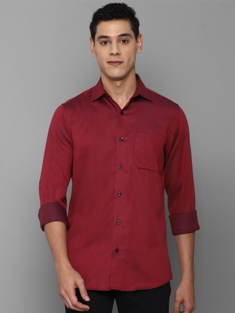 

Allen Solly Men Maroon Slim Fit Cotton Casual Shirt