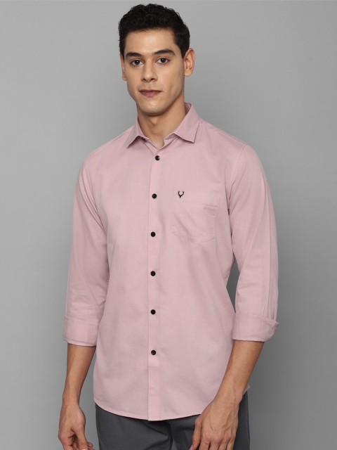 

Allen Solly Men Pink Slim Fit Cotton Casual Shirt