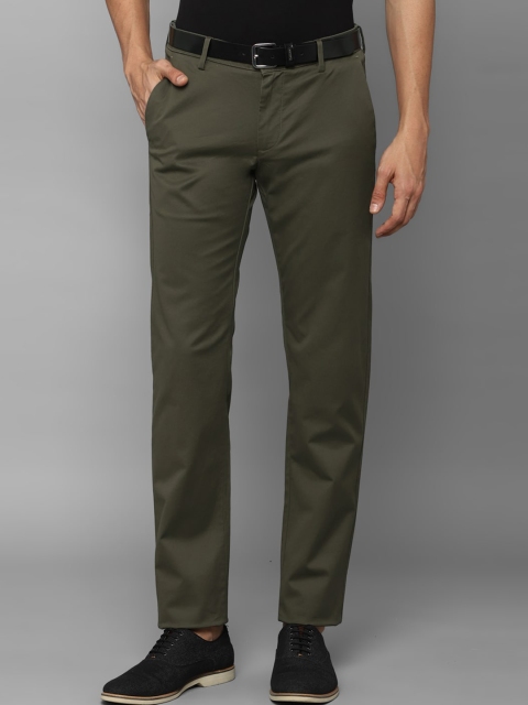 

Allen Solly Men Olive Green Slim Fit Chinos Trousers