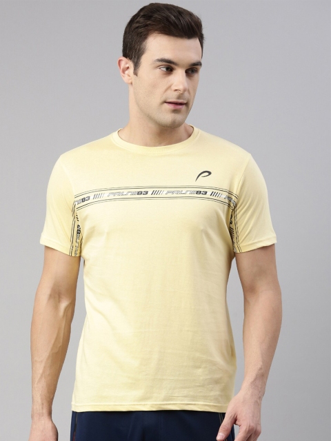 

Proline Active Men Yellow Solid T-shirt