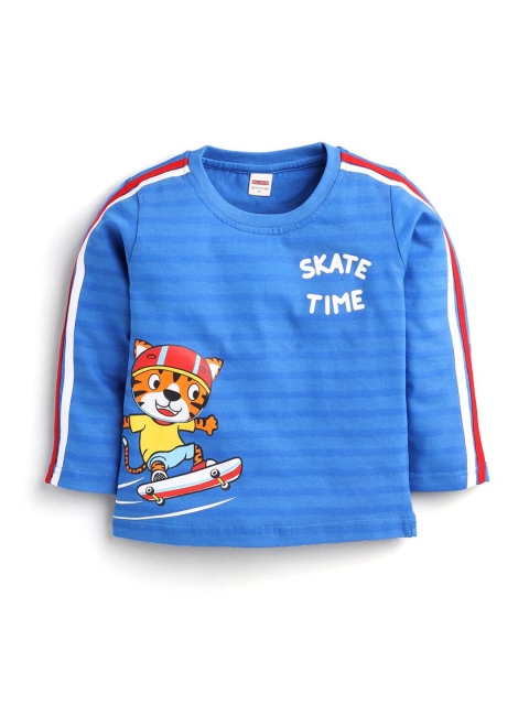 

Hopscotch Boys Blue & Multicoloured Printed T-shirt
