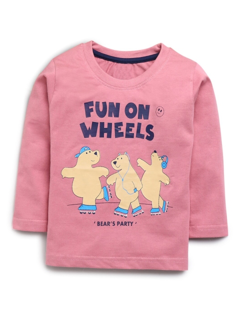 

Hopscotch Boys Pink Printed T-shirt